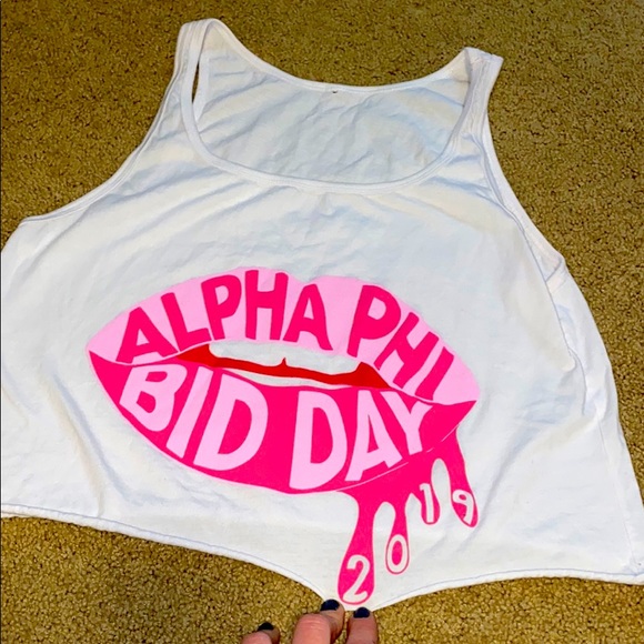 Alpha phi sorority cropped tank top - Picture 1 of 1